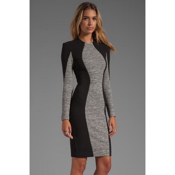 By Malene Birger Double Jersey Stretch Molky Dress Grey Melange XS / S - Picture 2 of 14